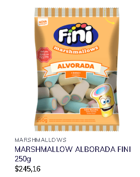Golosinas incluidas en la canasta navideña.