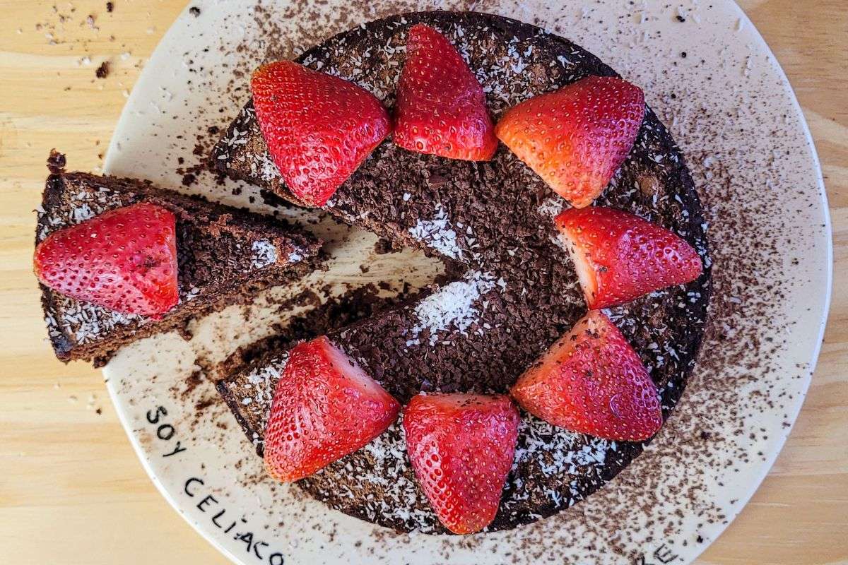 torta casera de chocolate sin gluten