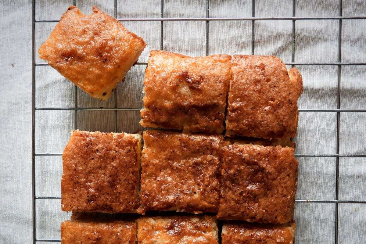 Cuadrados de naranja sin gluten