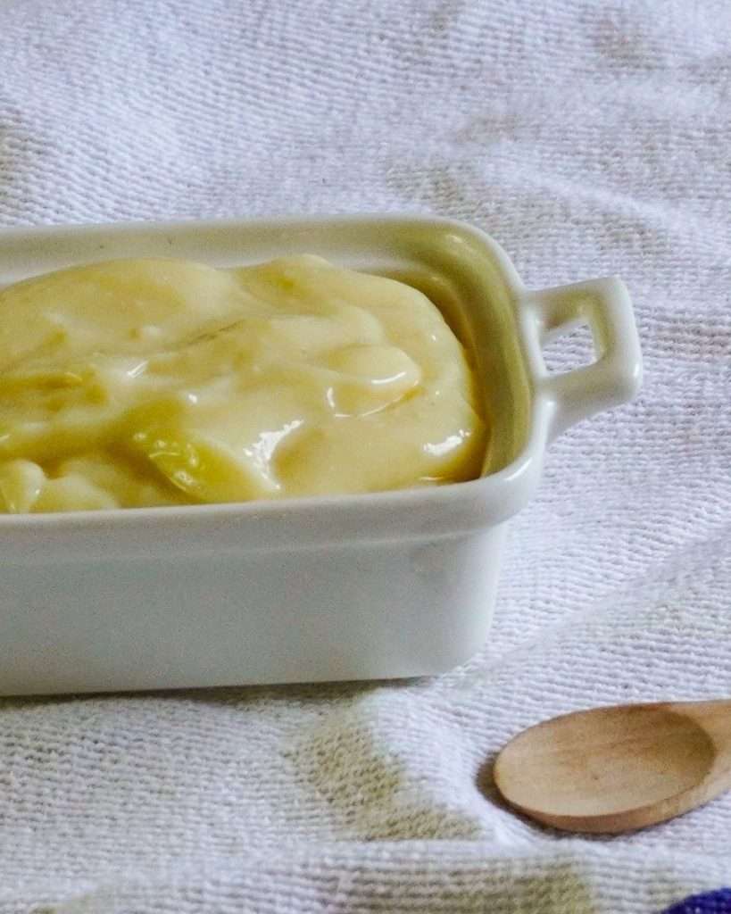 Crema pastelera sin leche
