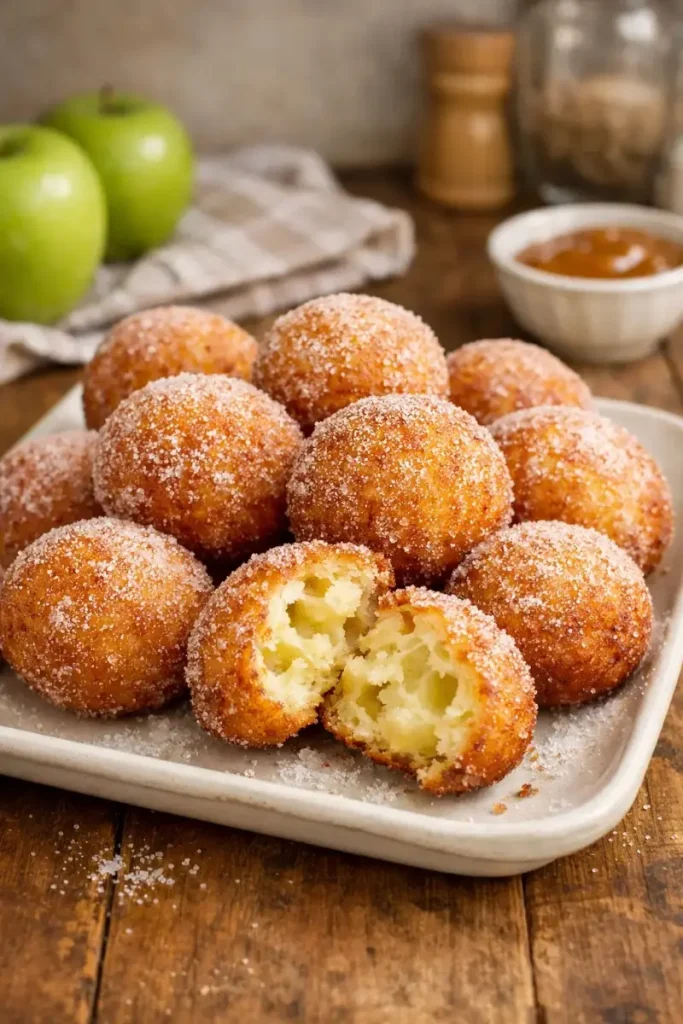 buñuelos de manzana sin gluten